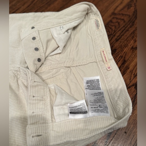 Levi’s Ribcage Straight Crop Pants Jeans Courderoy Women's Bottoms Size 26 - Picture 6 of 9